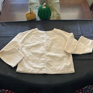 Madewell v neck cotton sweater